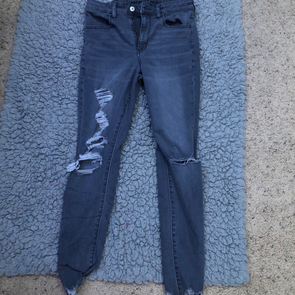 american eagle high waisted jeans